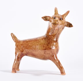 Marvin Bailey Folk Pottery Goat Figural