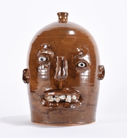 Marvin Bailey Rock Tooth Face Jug