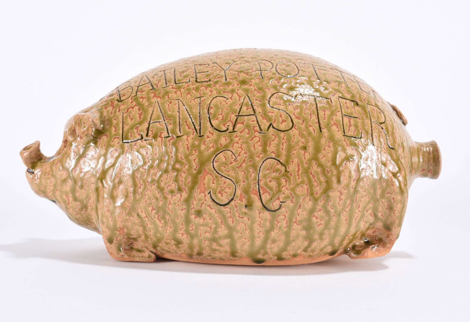 Marvin Bailey Pottery Figural Pig Bottle (1 of 5)