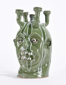 Marvin Bailey Candelabra Face Jug