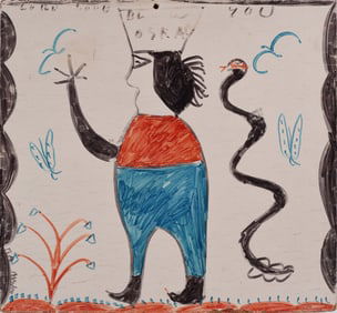 RA Miller Painting on Wood