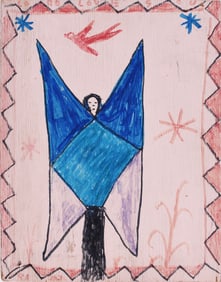 RA Miller Folk Art Drawing