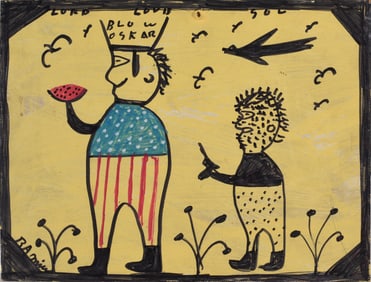 RA Miller Folk Art Drawing