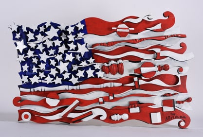 Roger Ivens "Ab The Flagman" American Flag