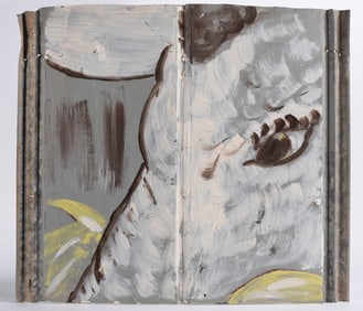 Leonard Jones Painting on Tin