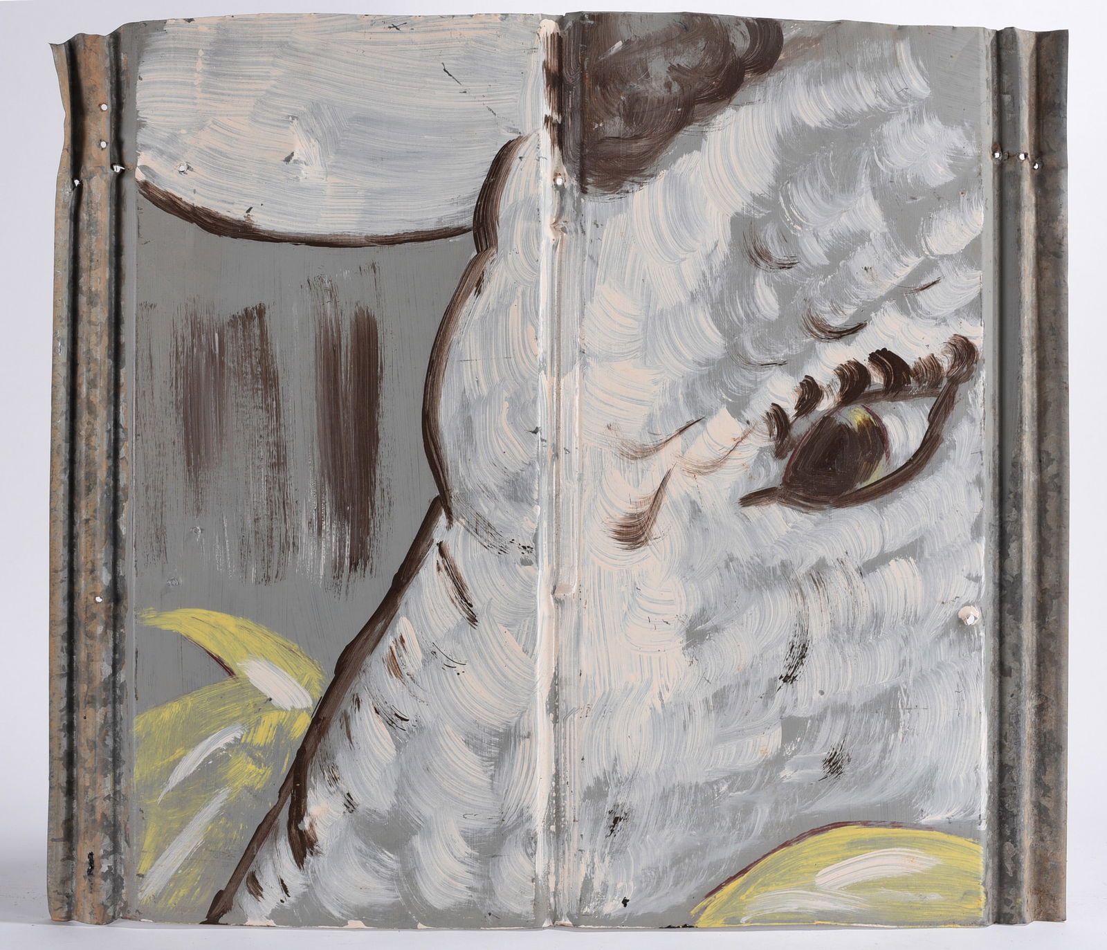 Leonard Jones Painting on Tin (1 of 2)