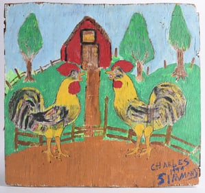 Charles Simmons Folk Art Painting