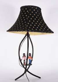 Ronald Cooper Carved Lamp