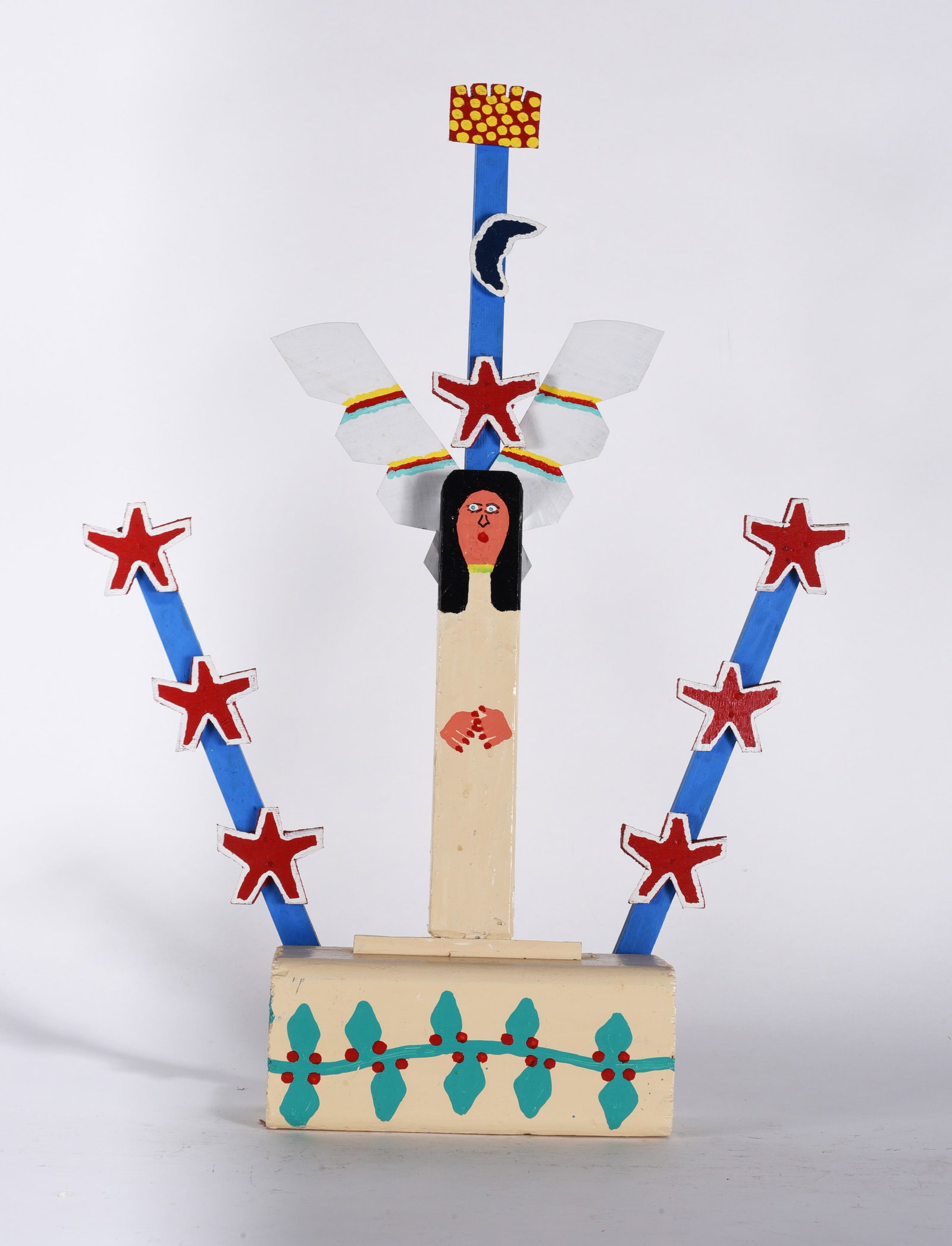 James Harold Jennings Folk Art Sculpture: Sculpture by James Harold Jennings (1931-1999) Self taught artist from North Carolina.