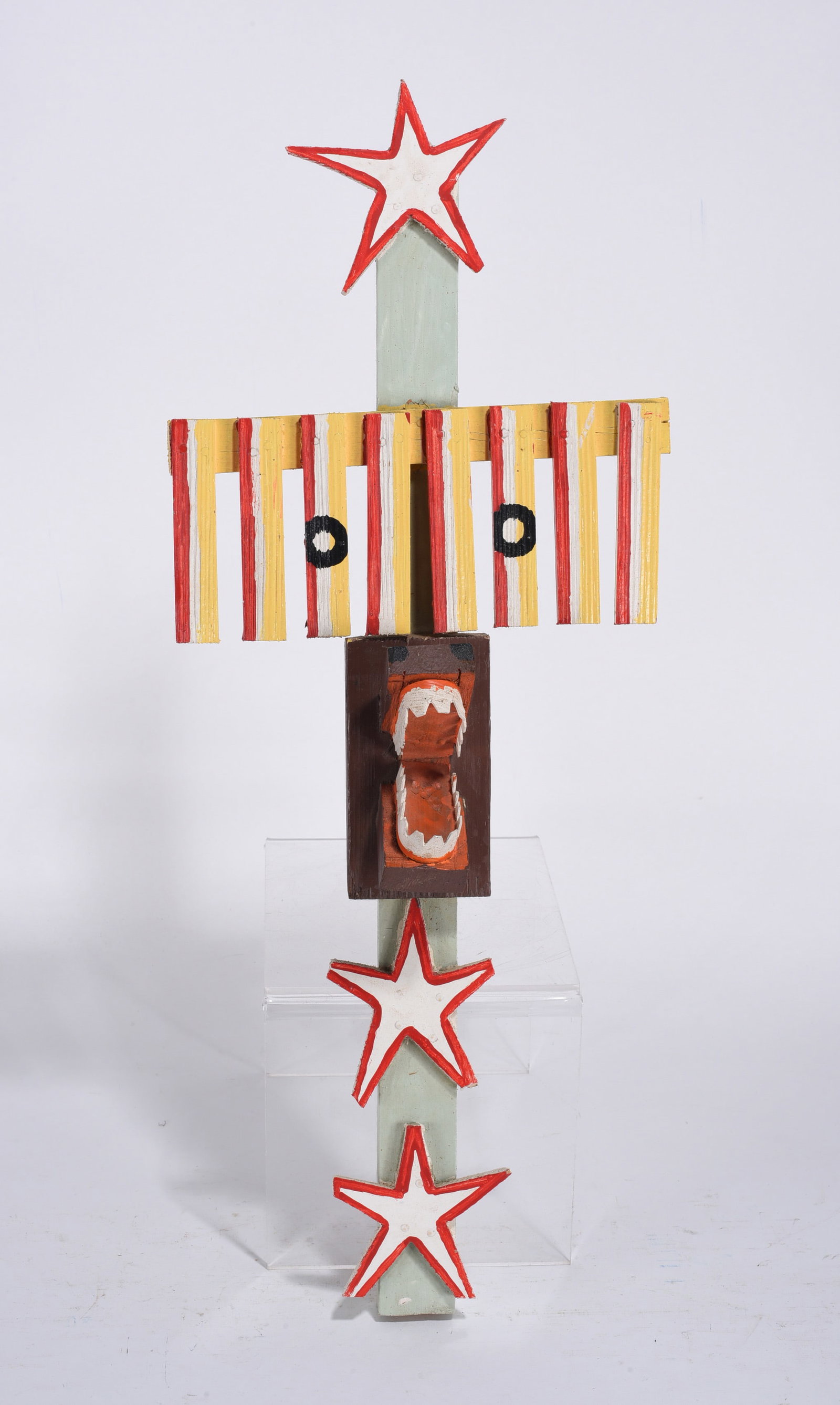 James Harold Jennings Folk Art Sculpture: Sculpture by James Harold Jennings (1931-1999) Self taught artist from North Carolina.