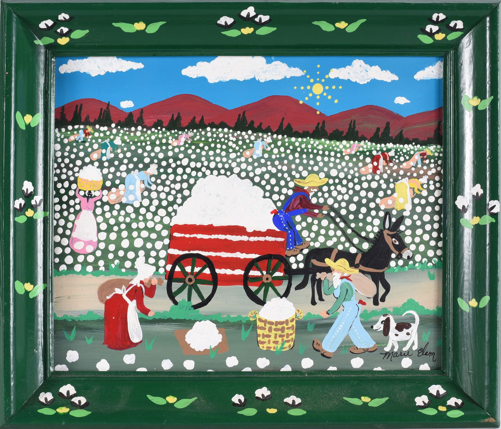 Marie Elem Folk Art Painting (1 of 2)