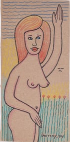 Jack Savitsky Folk Art Drawing