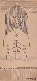 Jack Savitsky Folk Art Drawing