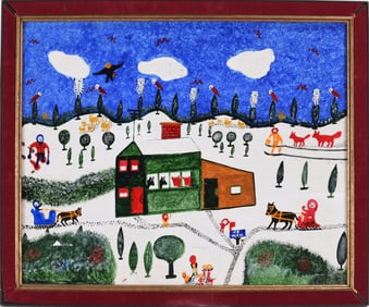 Chief Wiley Folk Art Painting
