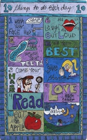 Dana Kelly Folk Art Painting on Wood