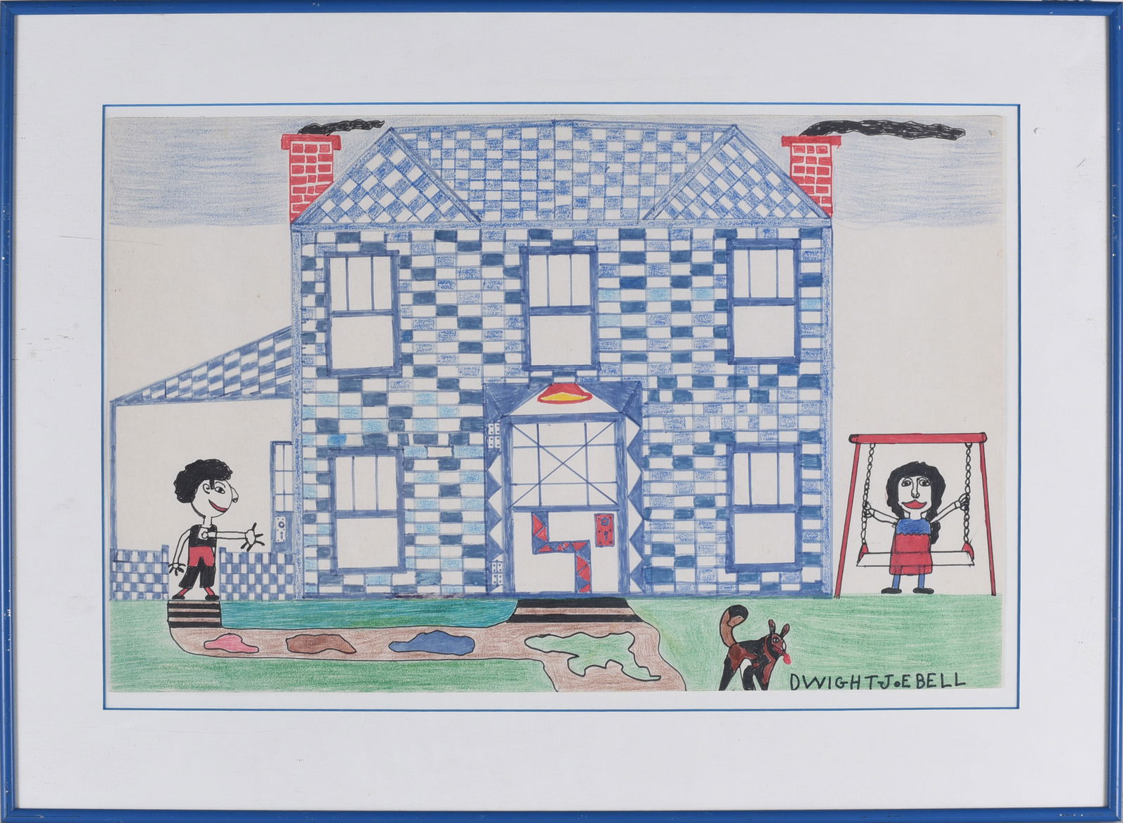 Dwight J. Bell Folk Art Drawing (1 of 3)