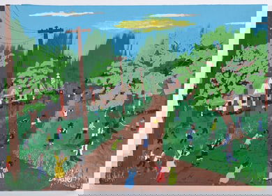 Silas DeKind Folk Art Painting