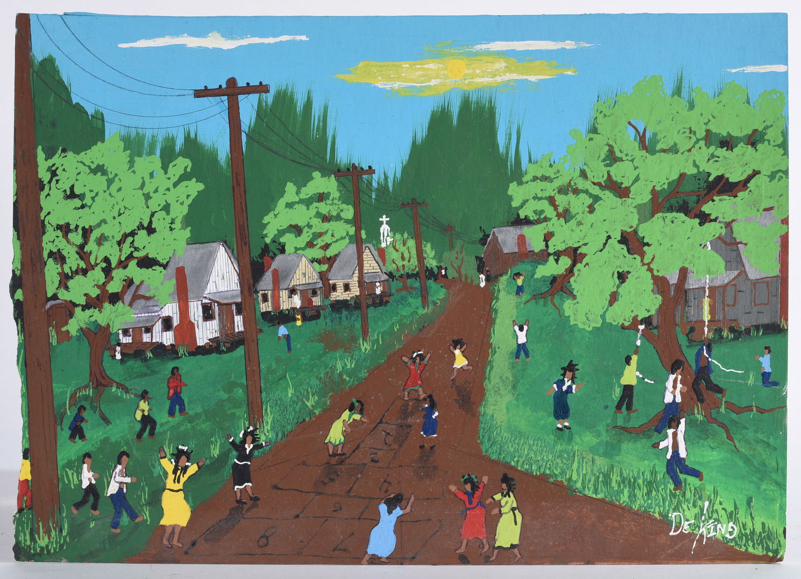 Silas DeKind Folk Art Painting (1 of 2)