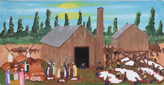 Silas DeKind Folk Art Painting
