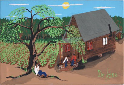 Silas DeKind Folk Art Painting