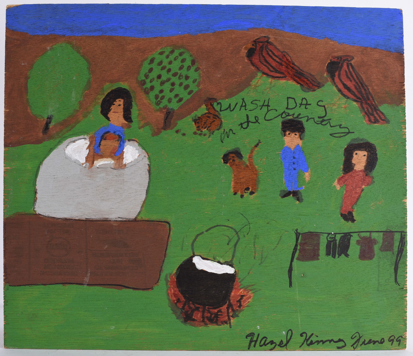 Hazel Kinney Folk Art Painting (1 of 4)