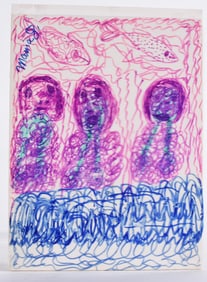 Mama G Folk Art Drawing