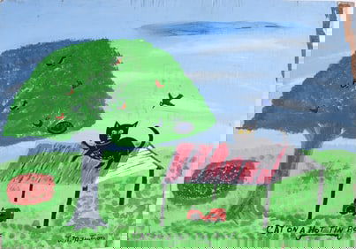 Mike Hudson Folk Art Drawing