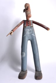 Harry Jennings Carved and Painted Man