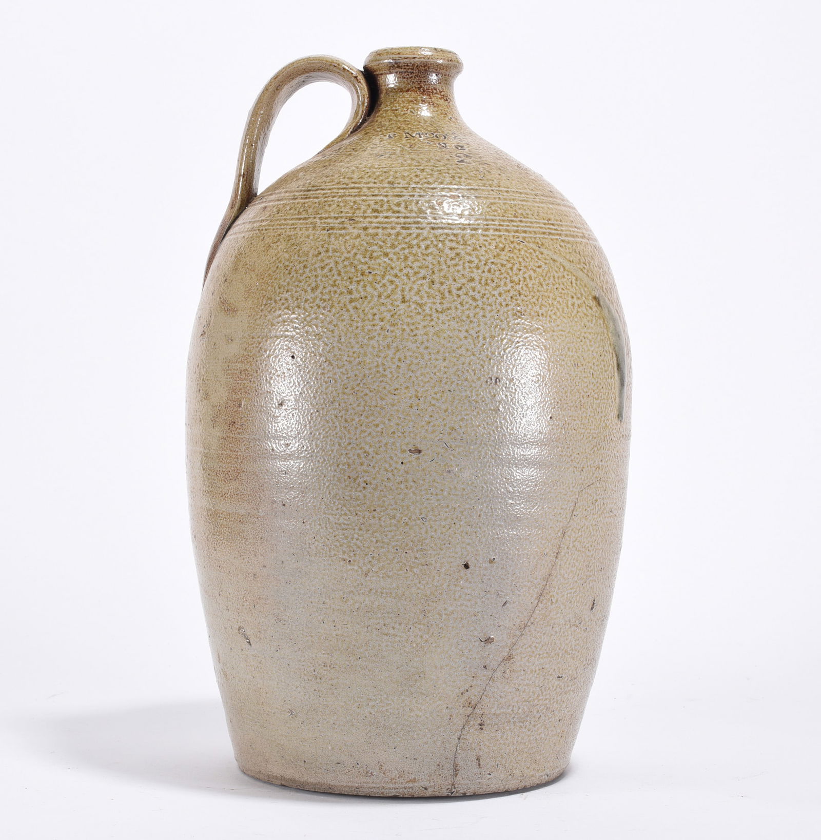 Pascal McCoy Signed Salt Glaze Jug ca. 1850 (1 of 6)