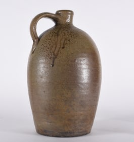 JF Brower Signed Salt Glaze Jug ca. 1850