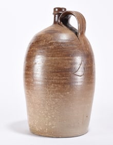 JD Craven Signed Salt Glaze Jug ca. 1861