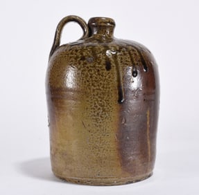 Southern Pottery Jug ca. 1860 w/ drips