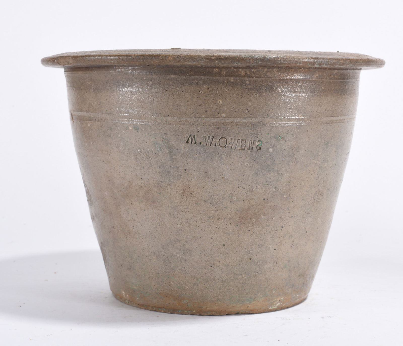 MW Owens Southern Pottery Cream Riser ca. 1860 (1 of 5)
