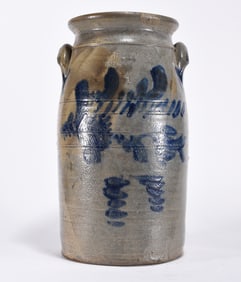 E Fowler Beaver PA Signed Storage Jar