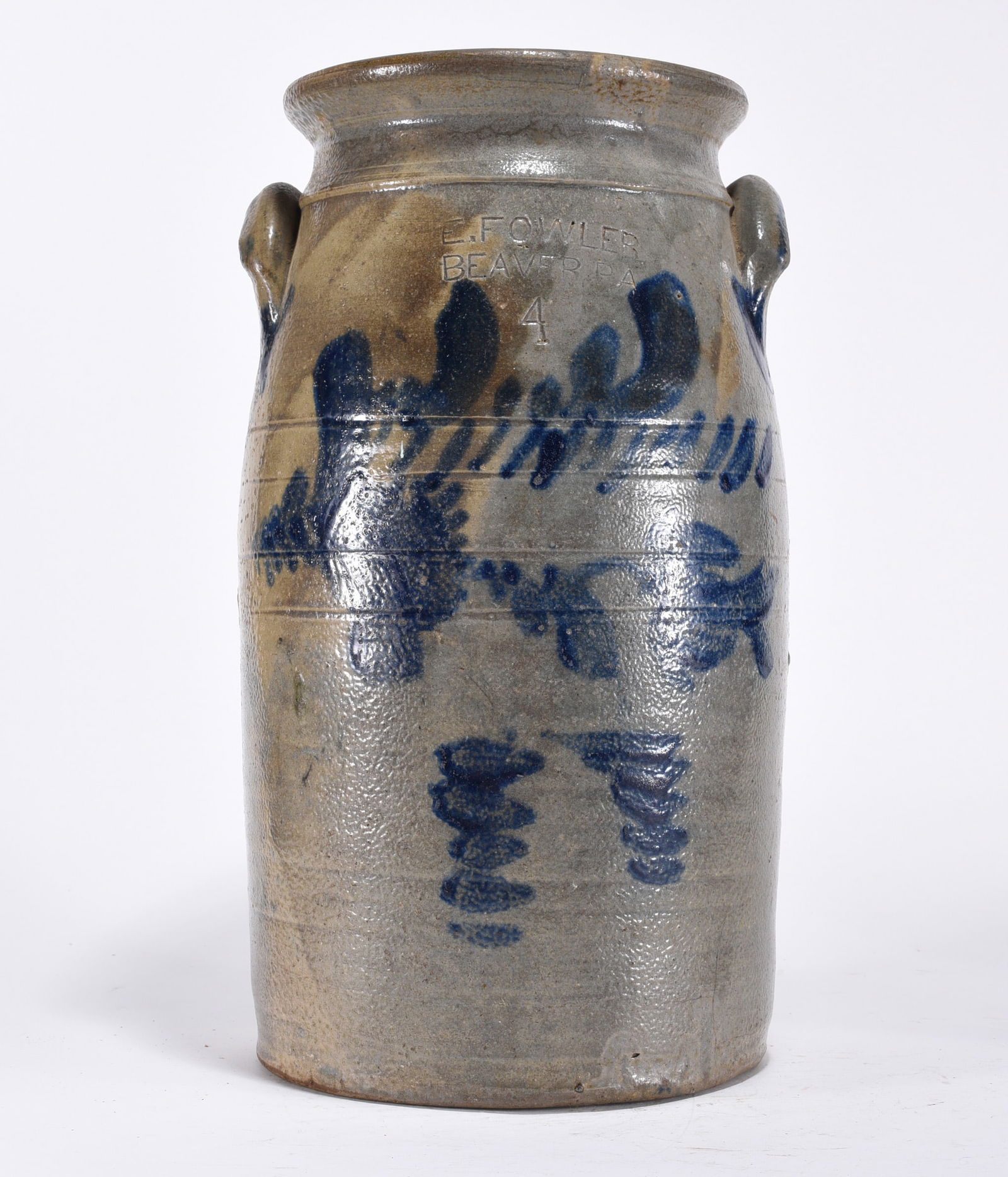 E Fowler Beaver PA Signed Storage Jar (1 of 6)