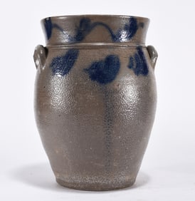 Blue Decorated Storage Jar