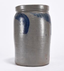 Blue Decorated 1/2 Gallon Jar