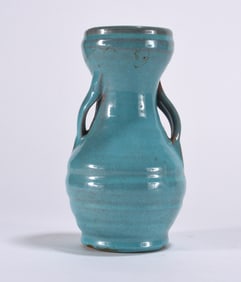North Carolina Blue Signed Pottery Vase