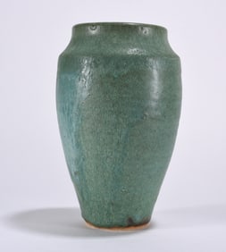 Blue Green Pottery Vase