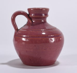 Miniature Pottery Pitcher Signed