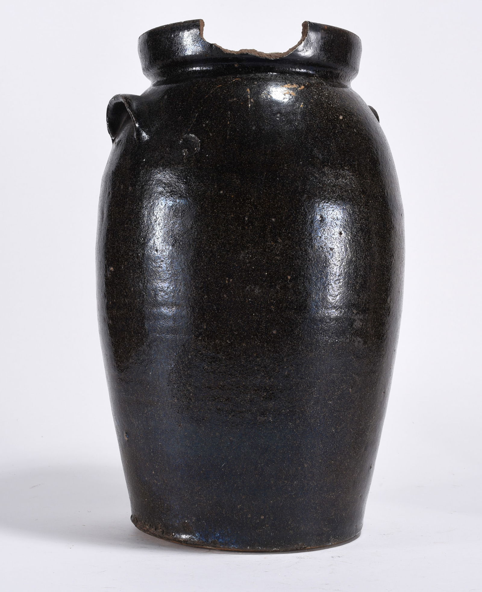 Pottery Churn: Pottery churn.Slight blue rutile.