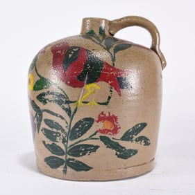 Painted Bird Pottery  Jug