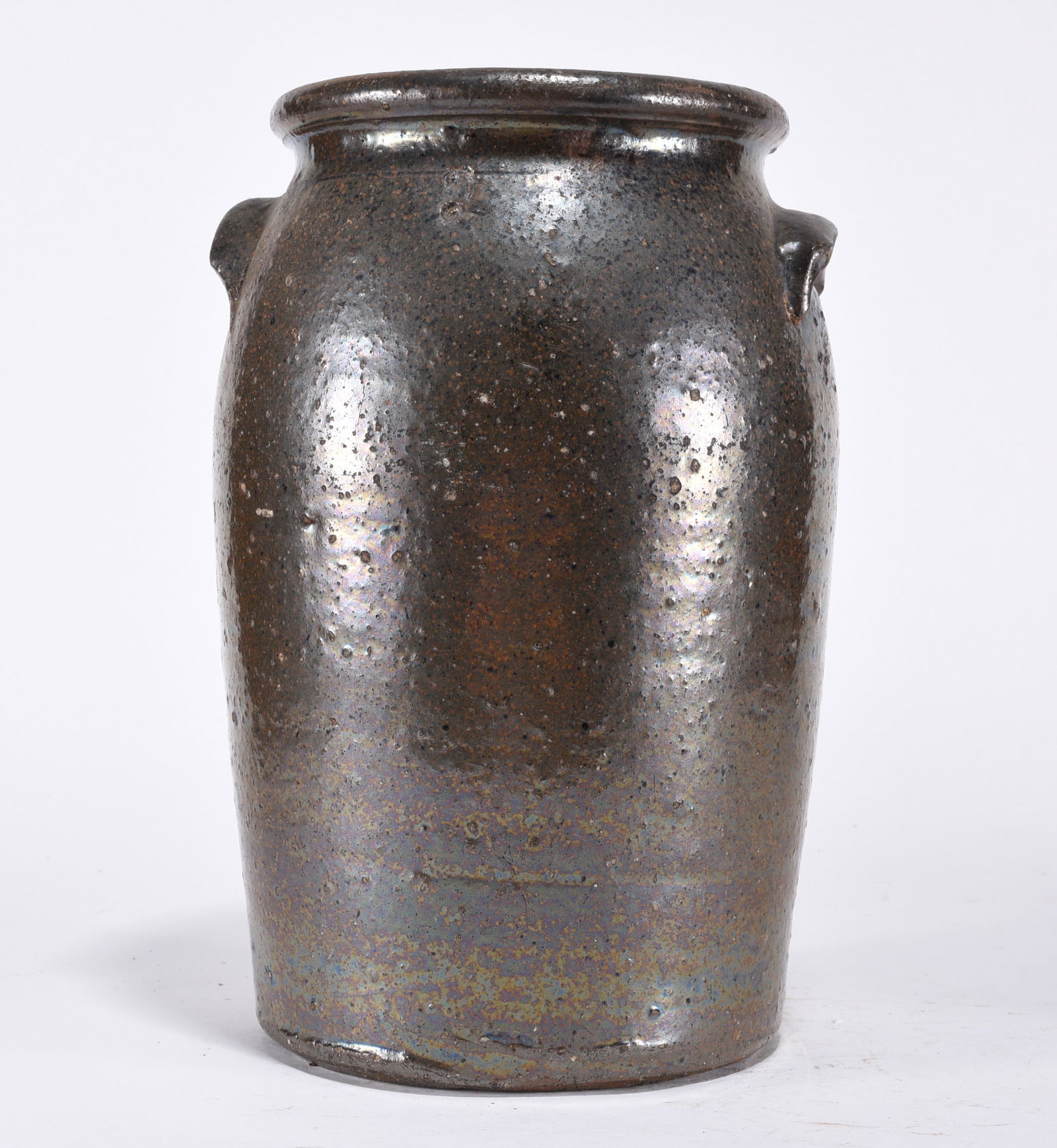 Pottery Storage Jar: Pottery storage jar. Rutile.