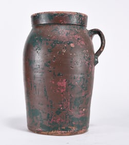 Multi-colored Storage Jar