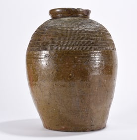 Pottery Jar - Incised Design