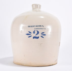 Blue Vermont 2 Gallon Pottery Jug