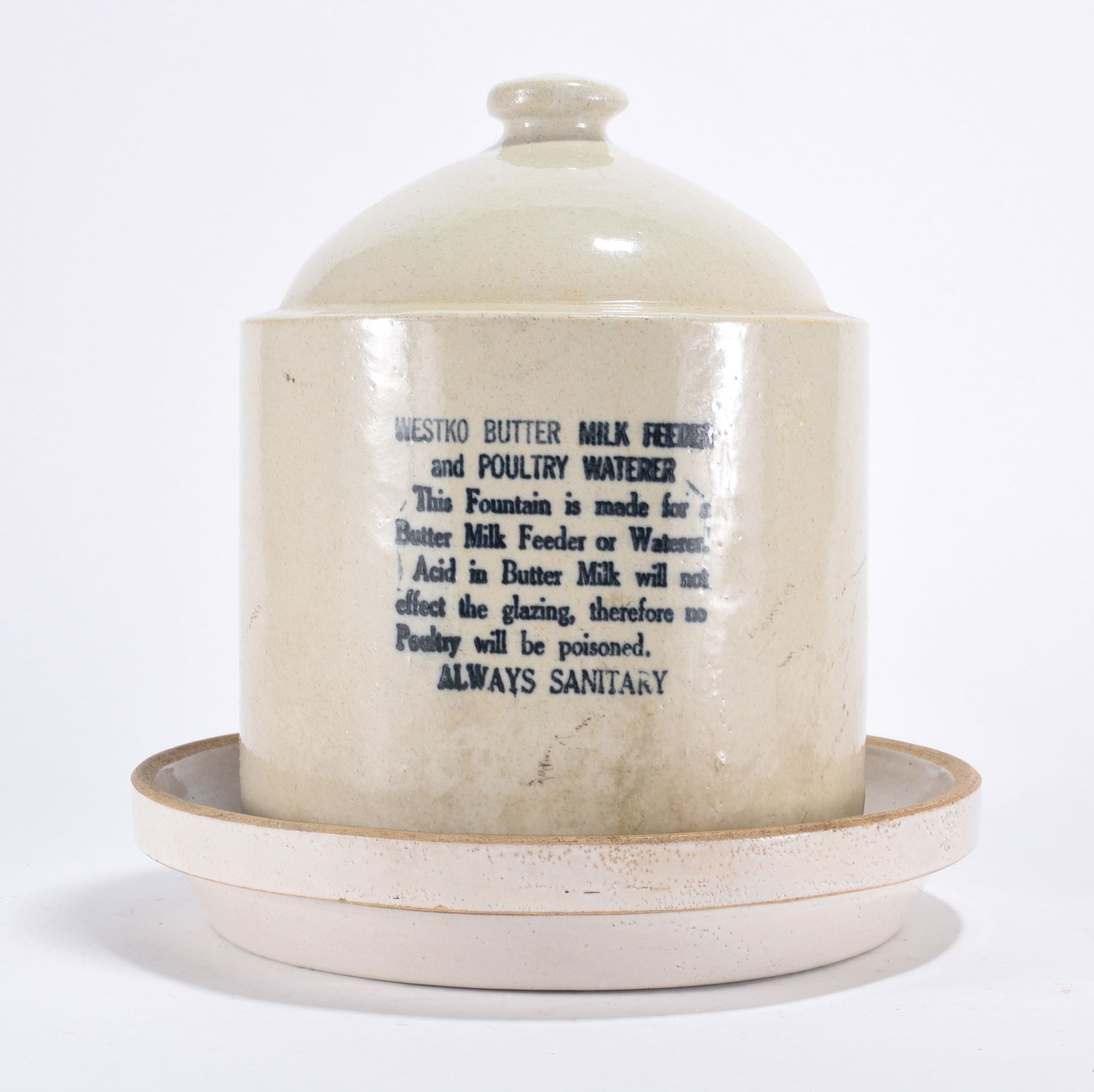 Stoneware Westko Butter Milk Feeder Always Sanitary (1 of 4)