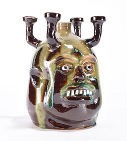 Marvin Bailey Candelabra Face Jug
