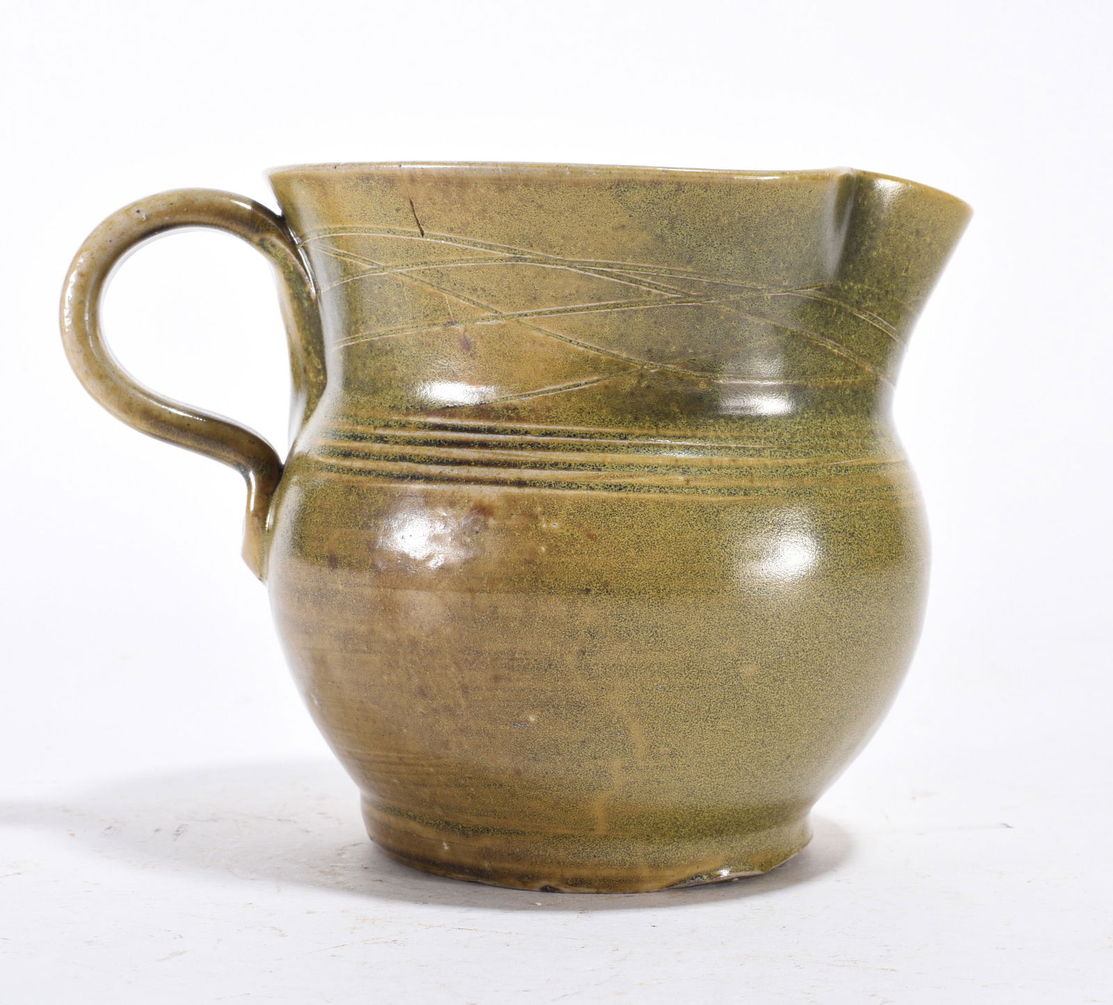 Jugtown Frogskin Glaze Pitcher (1 of 3)