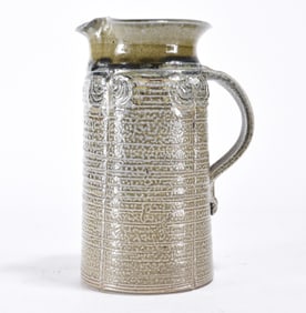 North Carolina Pottery Tankered Pitcher